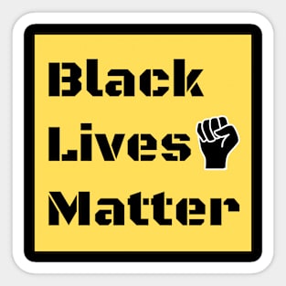 Black Lives Matter- Square Decal Sticker